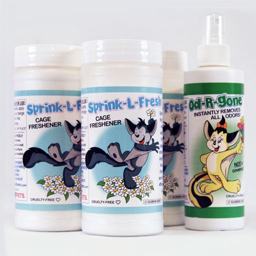 ONE YEAR SUPPLY Sprink-L-Fresh & Od-R-Gone COMBO - Pocket Pets 